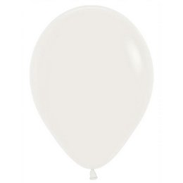 Mandula Fehér Gumi (Latex) Lufi, 50 db, 30 cm