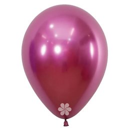 Reflex Fuchsia - Chrome Rózsaszín Gumi (Latex) Lufi, 50 db, 30 cm