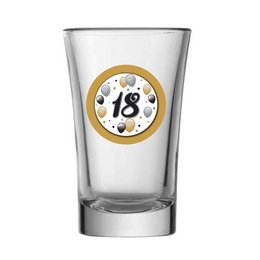 18-as Elegáns Léggömbös Szülinapi Feles Pohár