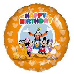 Disney Mickey Mouse és Barátai Szülinapi Héliumos Fólia Lufi, 46 cm