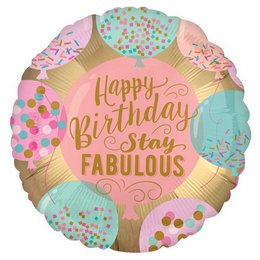 Stay Fabolous - Szülinapi Héliumos Fólia Lufi