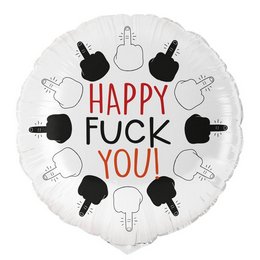 Happy Fuck You Szülinapi Héliumos Fólia Lufi, 46 cm