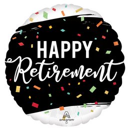 Happy Retirement Héliumos Fólia Lufi Nyugdíjba Vonulásra, 46 cm