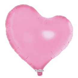 Ibrex Everfloat Sweet Heart Pink Rózsaszín Szív Héliumos Fólia Lufi, 46 cm