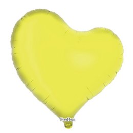 Ibrex Everfloat Sweet Heart Yellow Sárga Szív Héliumos Fólia Lufi, 46 cm