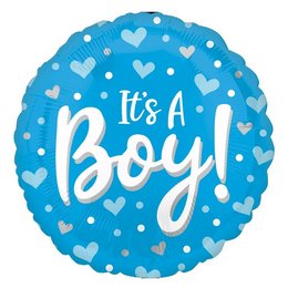 It's a Boy Feliratos Babaváró Héliumos Fólia Lufi, 46 cm