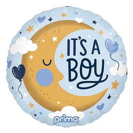 It's a Boy Moon Héliumos Fólia Lufi Babaszületésre, 46 cm