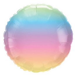 Szivárványos Ombre Héliumos Fólia Lufi, 46 cm