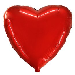 Flexmetal Piros Szív Héliumos Fólia Lufi, 46 cm