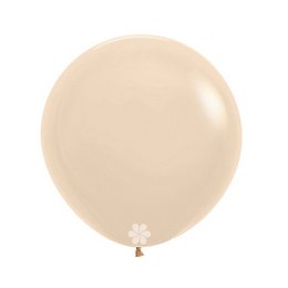 Pasztell Testszínű Kerek Lufi, 61 cm