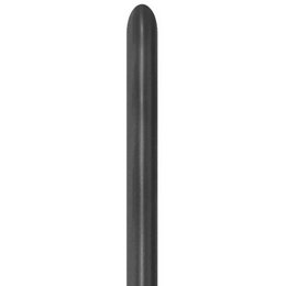 Silk Midnight Gray - Fényes Szürke Parti Kukac Lufi - Normál, 50 db