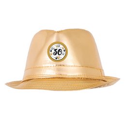 30-as Elegáns Léggömbös Szülinapi Számos Arany Kalap