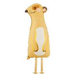 Sétáló Szurikáta Héliumos Fólia Lufi, 70 cm