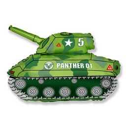 Zöld Tank Héliumos Fólia Lufi, 79 cm