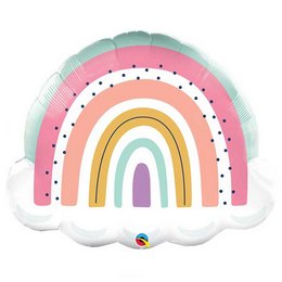 Szivárvány - Boho Rainbow Héliumos Fólia Lufi, 81 cm
