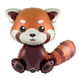 Vöröspanda - Red Panda Héliumos Fólia Lufi, 83 cm