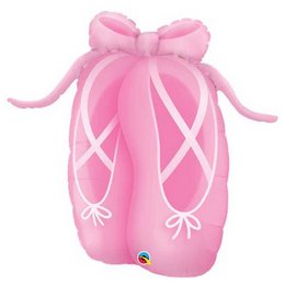 Ballerina Cipő Héliumos Fólia Lufi, 89 cm