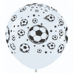 Focilabda Mintás - Soccer Balls Lufi (2 db/csomag), 91 cm