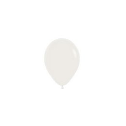 Mandula Fehér Gumi (Latex) Lufi, 50 db, 12 cm