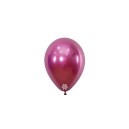 Reflex Fuchsia - Chrome Rózsaszín Lufi, 50 db, 12 cm