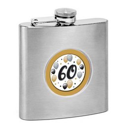 60-as Elegáns Léggömbös Szülinapi Laposüveg