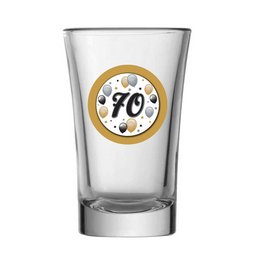 70-es Elegáns Léggömbös Szülinapi Feles Pohár