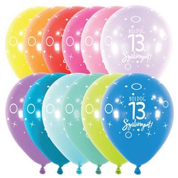 Boldog 13. Szülinapot Vegyes Színű Lufi