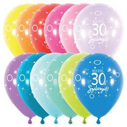Boldog 30. Szülinapot Vegyes Színű Lufi