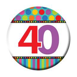 40-es Születésnapi Számos Kitűző