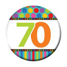 70-es Születésnapi Számos Kitűző