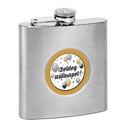 Boldog Szülinapot Elegáns Léggömbös Szülinapi Laposüveg