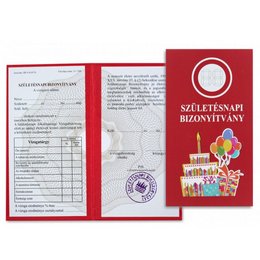 Boldog Szülinapot - Számozható Bizonyítvány