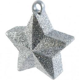 Csillogó Ezüst Csillag Léggömbsúly - 170 gramm
