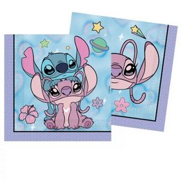 Disney Stitch - Angel Cute Parti Szalvéta - 33 cm x 33 cm, 20 db-os