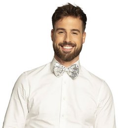 Ezüst Flitteres Csokornyakkendő