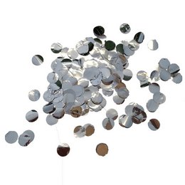Ezüst Fólia Konfetti - 1 cm-es, 250 gr-os