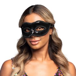 Fekete Flitteres Szemmaszk