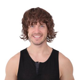 Fiú Banda Barna Paróka