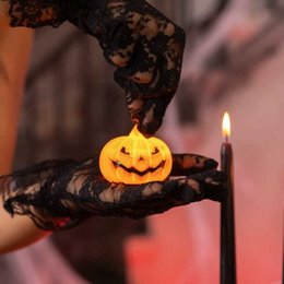 Halloween Tökfej LED Világítással