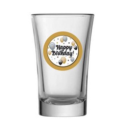 Happy Birthday Elegáns Léggömbös Szülinapi Feles Pohár