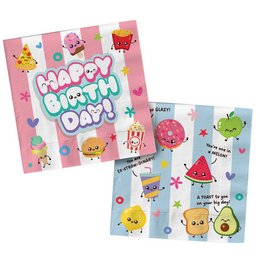 Happy Birthday Kawaii Szülinapi Parti Szalvéta - 33 cm, 20 db-os