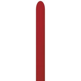 Imperial Red - Piros Színű Kukac Lufi - Normál, 50 db