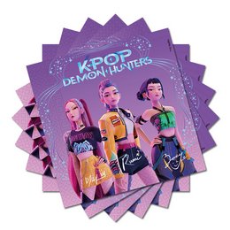 K-POP Demon Hunters - Démonvadászok Parti Szalvéta - 33 cm x 33 cm, 20 db-os