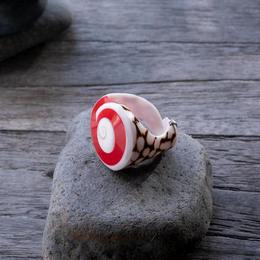 Kagyló Gyűrű - Piros