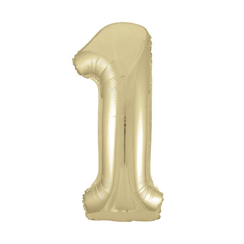 34 inch-es 1 Arany - Gold Számos Super Shape Fólia Lufi