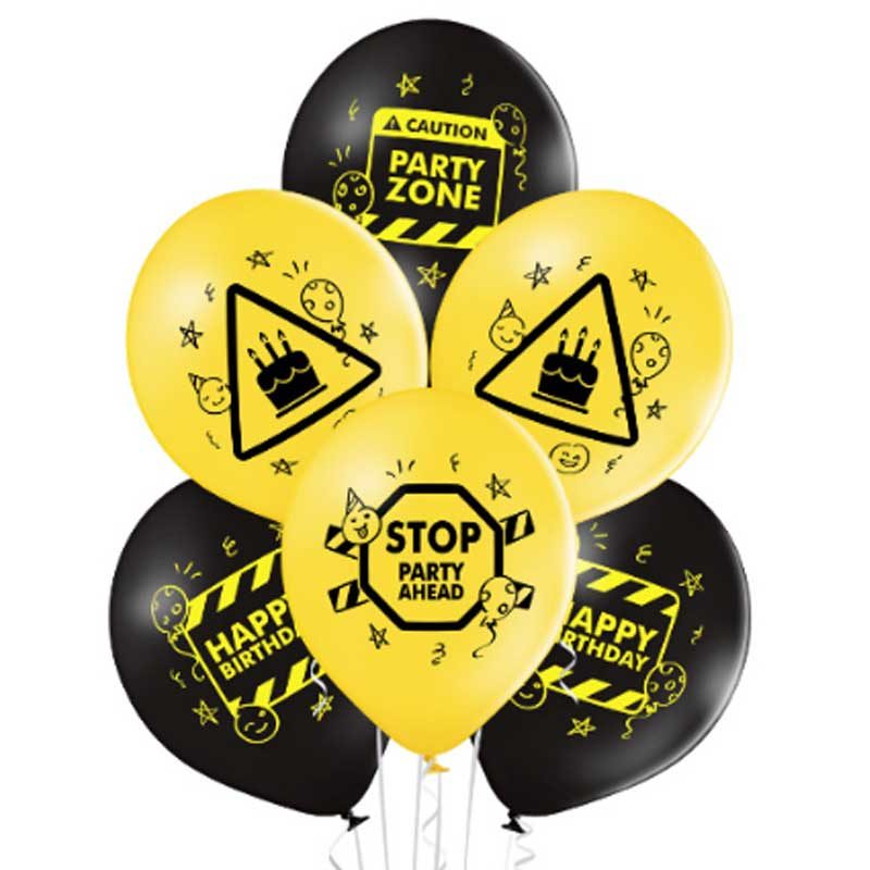 11 inch-es Happy Birthday Zone Szülinapi Lufi (6 db/csomag)