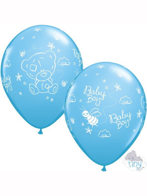 11 inch-es Tiny Tatty Teddy Baby Boy Pale Blue Lufi (25 db/csomag)