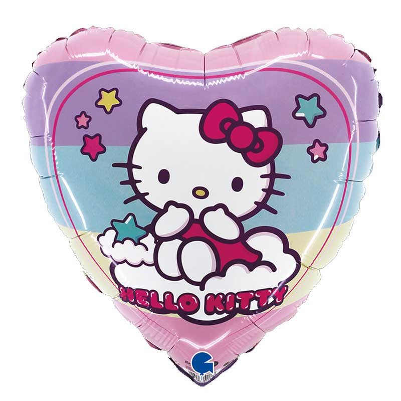 18 inch-es Hello Kitty Rainbow Fólia Lufi