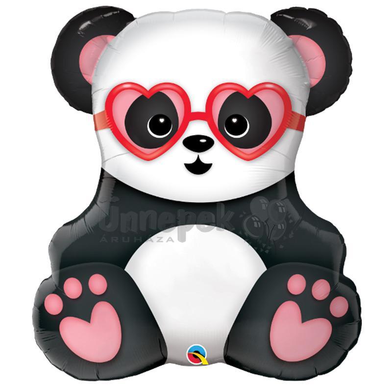 32 inch-es Lovestruck Panda Bear Szerelmes Fólia Lufi