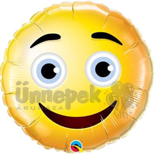 9 inch-es Smiley Face Fólia Lufi Pálcán